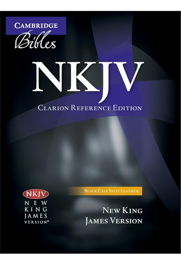 NKJV Clarion Reference Bible, Black Edge-lined Goatskin Leather